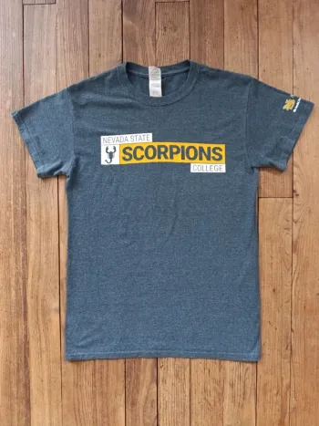 T-shirt manches courtes collège student usa nevada state scorpions gris taille S