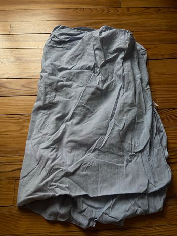 Drap housse bleu