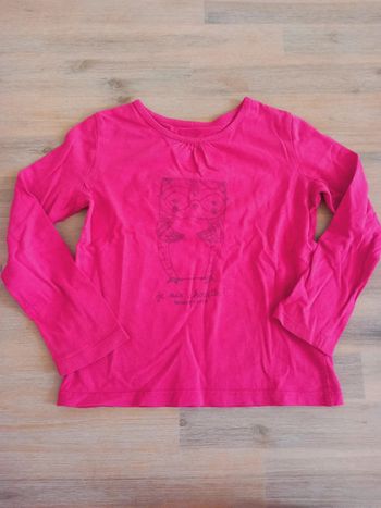 T-shirt manches longues rose – Sergent Major – 5 ans