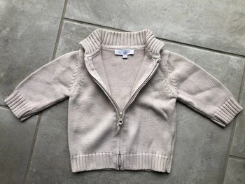 Pull gilet zippé Petit Kimbaloo bébé garçon taille 6 mois