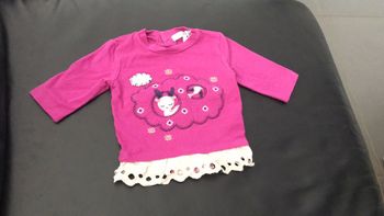 T-shirt à manches longues Fille 1 mois