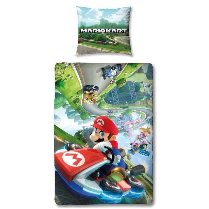 Housse de couette + Taie MARIO KART - NINTENDO - NEUF