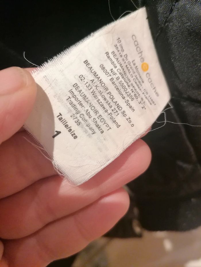 Veste cache cache noire t1 - photo numéro 7