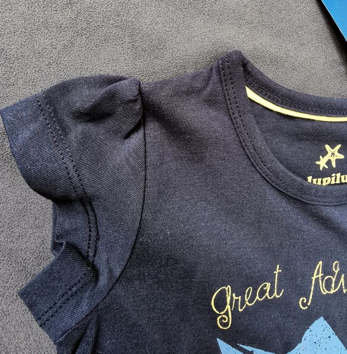 tee-shirt bleu - Lupilu - 18 mois - photo numéro 2