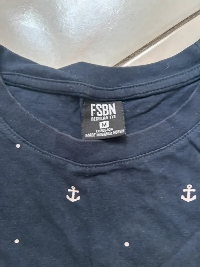 Tee shirt motif ancre - M - FSBN - New Yorker - photo numéro 3
