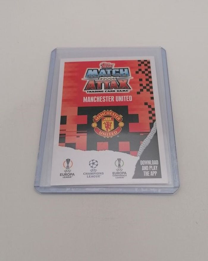 Carte Match Attax 2023-24 MANCHESTER UNIED n°46. - photo numéro 3
