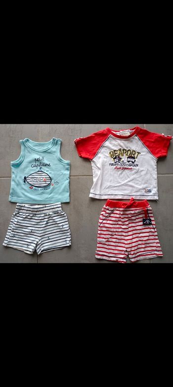 Lot de vêtements été bébé garçon en 9 mois 71 cm