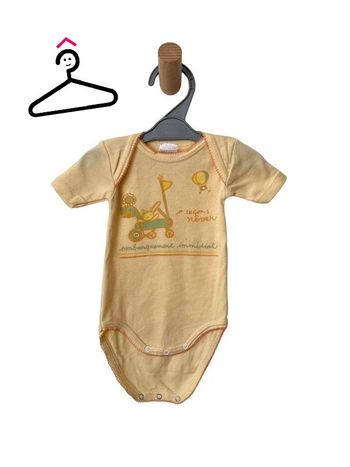 Body à manches courtes jaune pâle - Absorba 3 mois (60cm)
