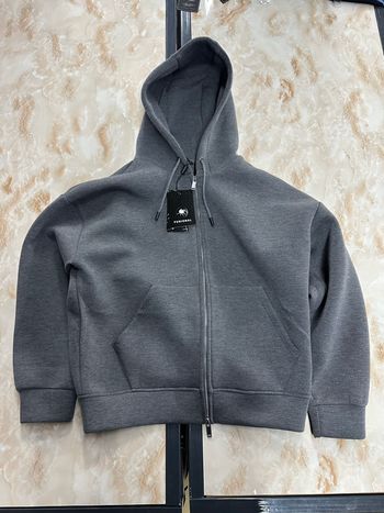 Veste À Capuche Hoodie Zippée Loose Fit En Scuba Y2K