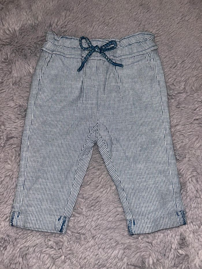 Pantalon bleu paillette - Verbaudet