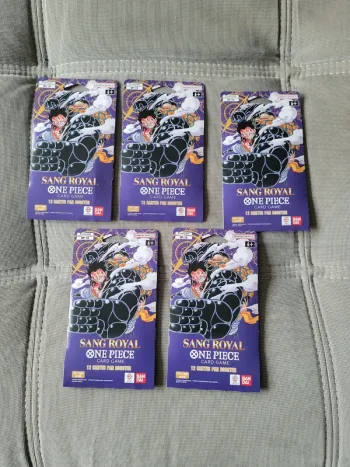 Lot de 5 boosters One Piece OP 10 Sang Royal