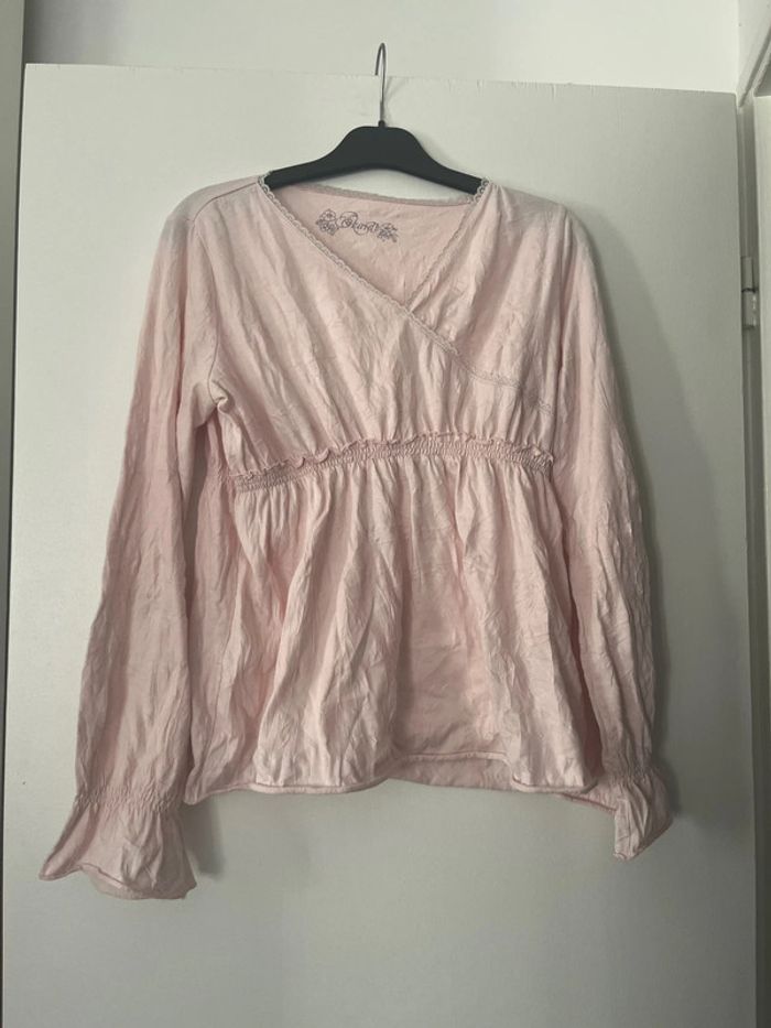 Blouse okaidi rose