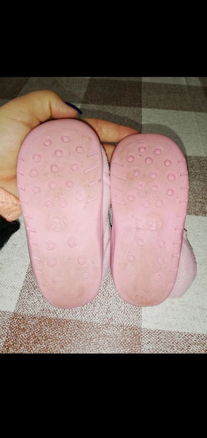 Chausson rose à fermeture éclair taille 22 - photo numéro 5