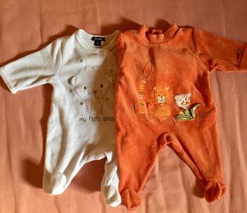 Lot Pyjamas naissance velours