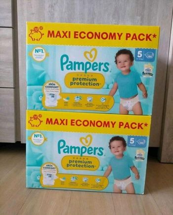Pampers premium taille 5 ( 2 cartons) neufs 