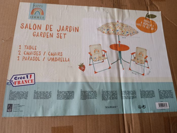 Salon de jardin enfants