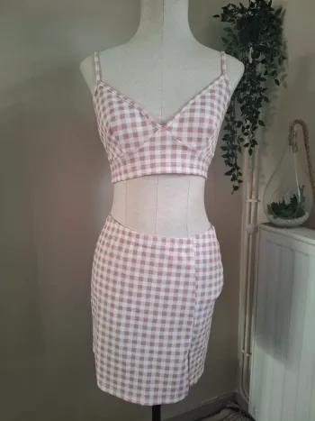 Ensemble  crop top et jupe shein