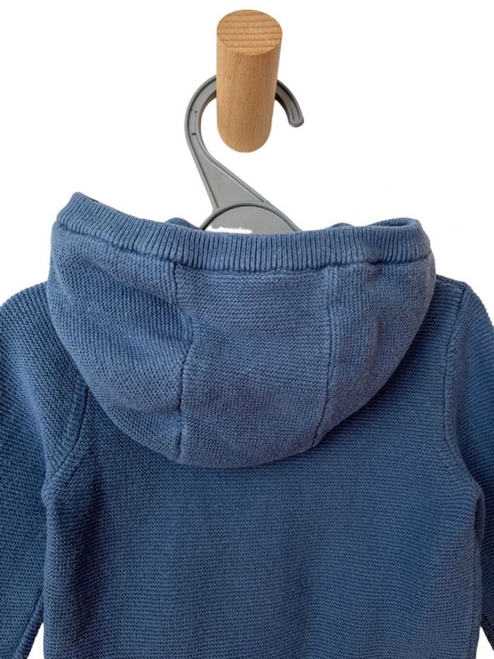Gilet coton bleu à capuche - Lupilu 62/68cm (2-6mois) - photo numéro 5