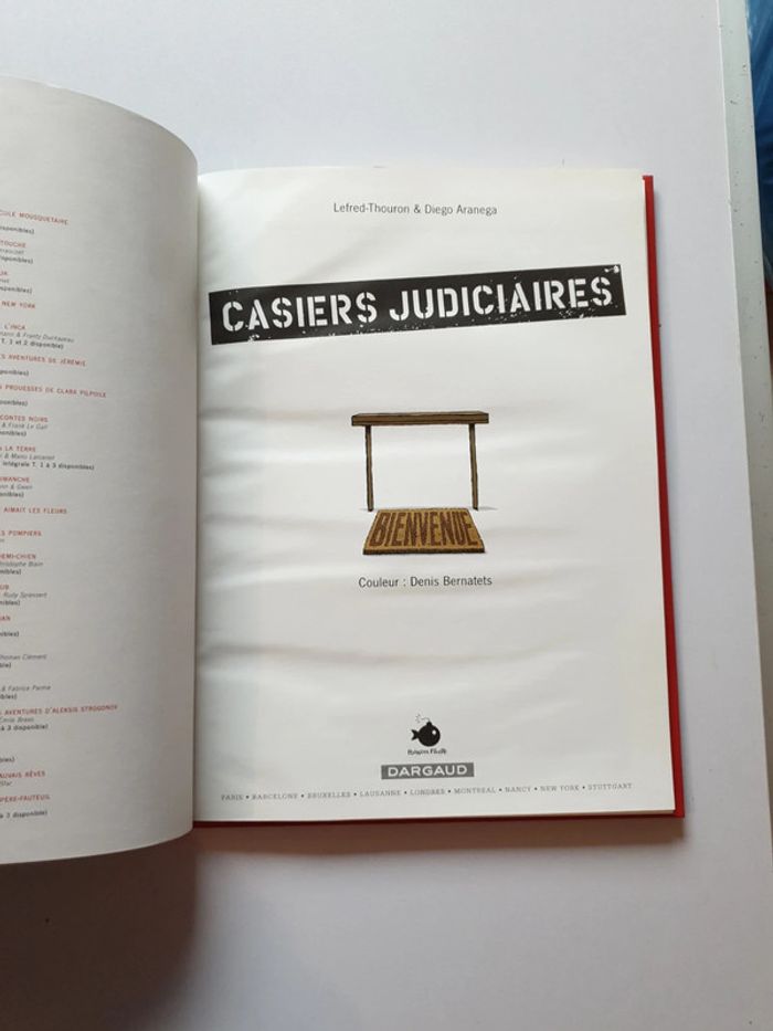 BD Casiers Judiciaires - Poisson Pilote - photo numéro 3