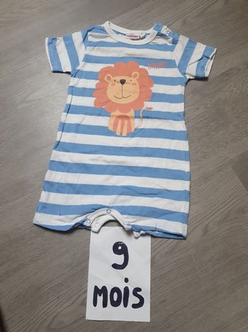 Barboteuse grenouillère 9mois garçon