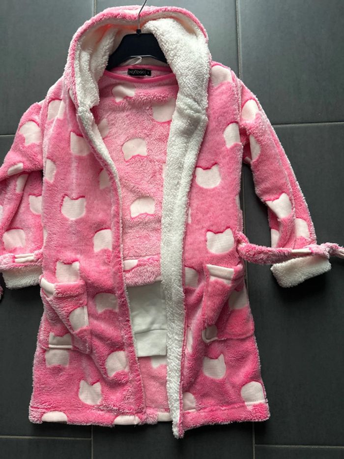 Ensemble 3 pièces pyjama et peignoir 8 ans - photo numéro 3