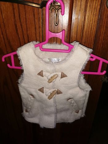 Manteau sans manches fourrure 3mois