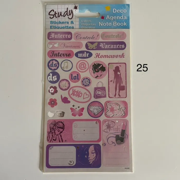 Étiquettes cahier fournitures - photo numéro 7