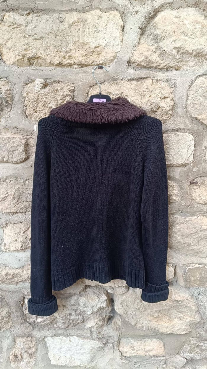 Veste tricot noire femme taille 38-40 Kiabi - photo numéro 4