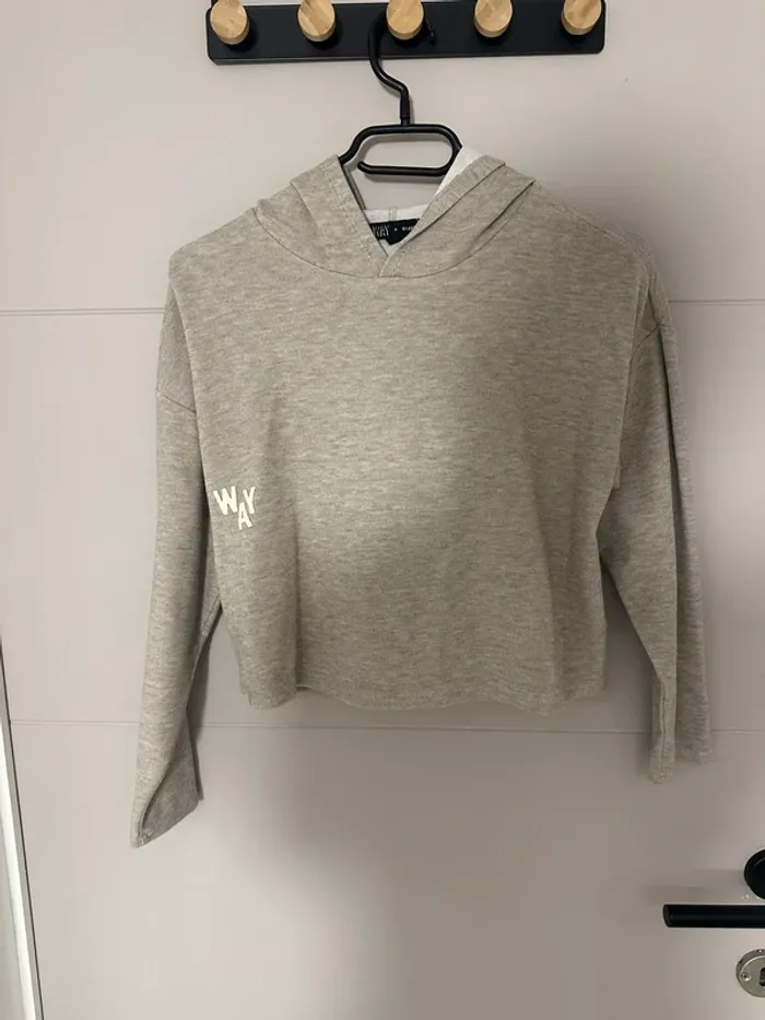Pull à capuche IKKS beige – Taille XS – Très bon état
