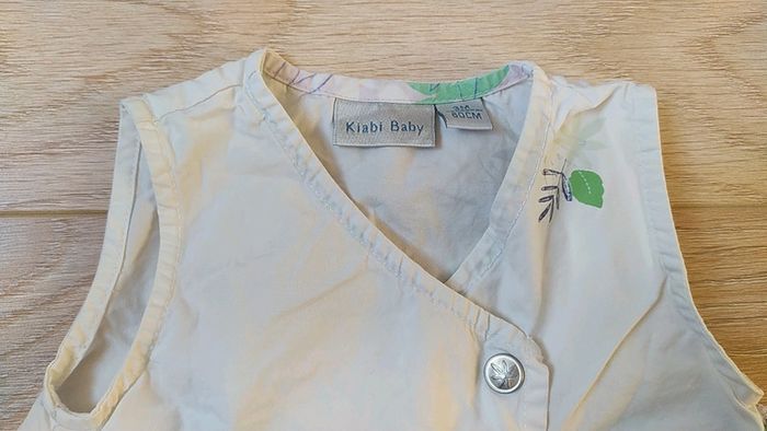 Robe blanche 3 mois fleurs - photo numéro 2