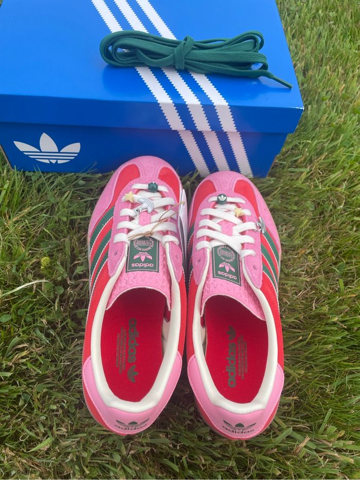 Adidas Originals Gazelle Better Scarlet Bliss Pink Dark Green - Femme 37 1/3 - photo numéro 4