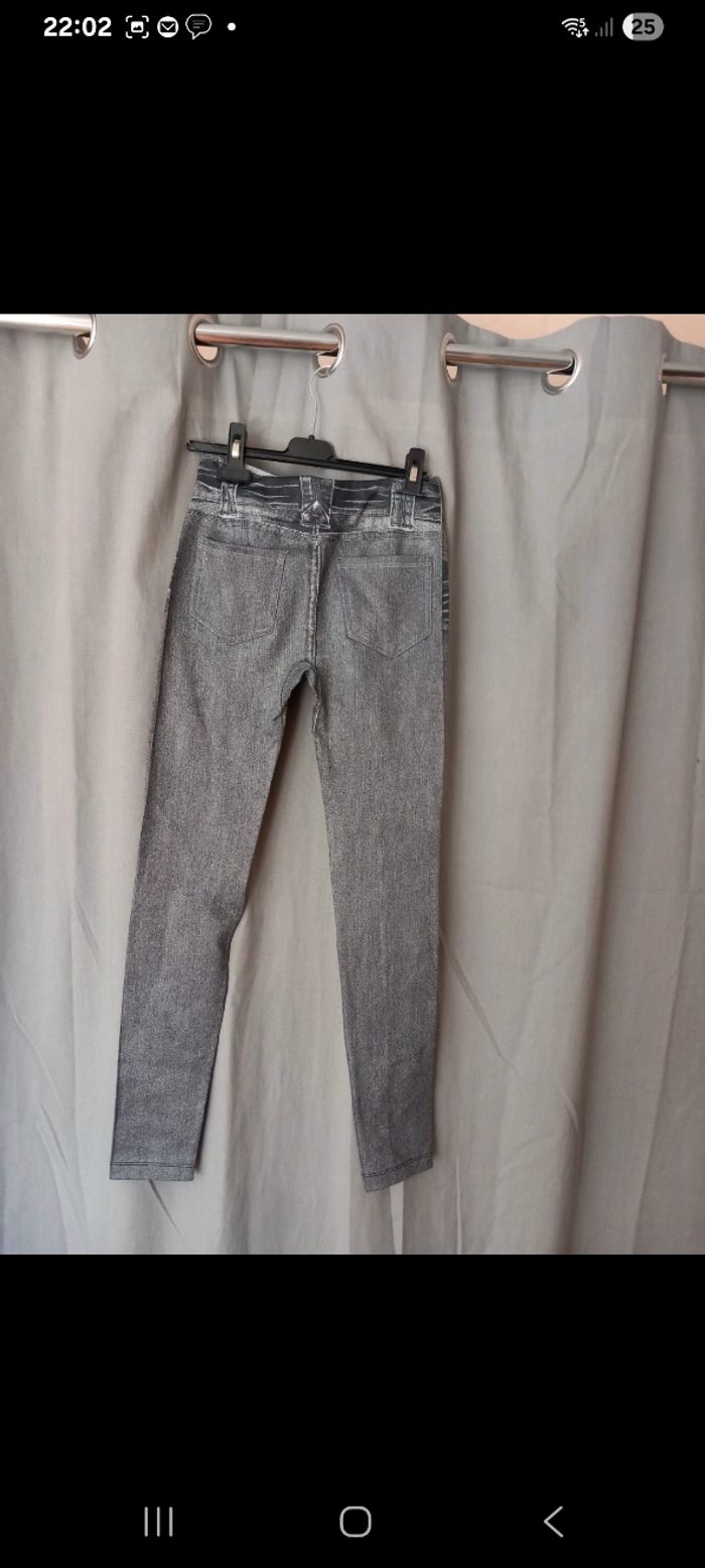 Legging effet jeans taille s - photo numéro 2