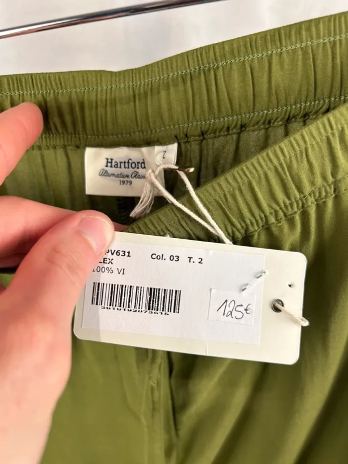 Pantalon Fluide Hartford Vert T.2 / M neuf - photo numéro 3