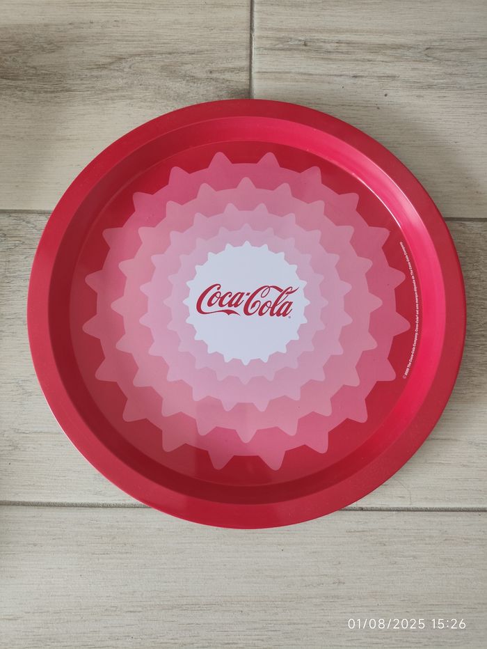 Plateau coca- cola rouge