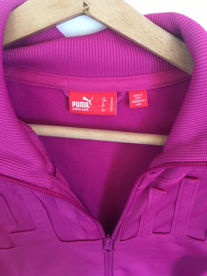 Veste jogging survêtement sport rose puma - photo numéro 3
