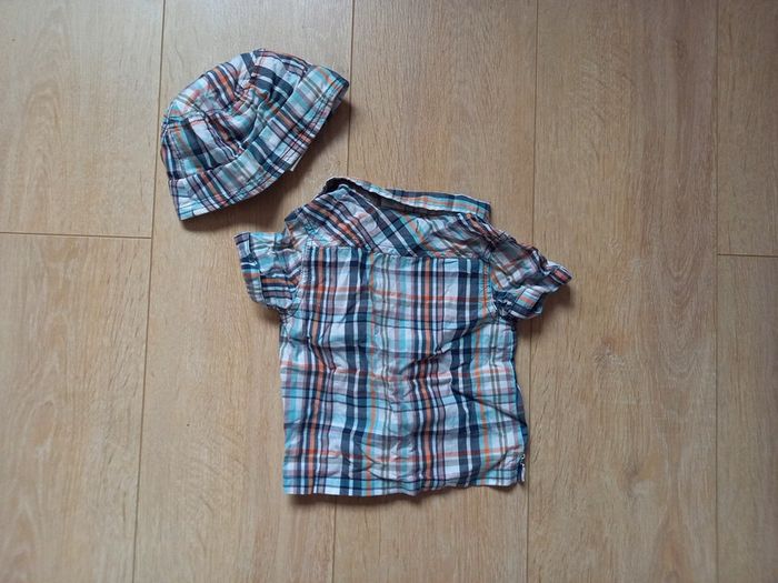 Ensemble chemise rayée et chapeau assorti - photo numéro 2