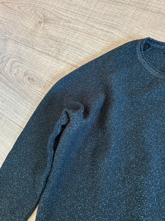 Pull court noir pailleté Cassia taille 38 jamais porté (taille petit) - photo numéro 13