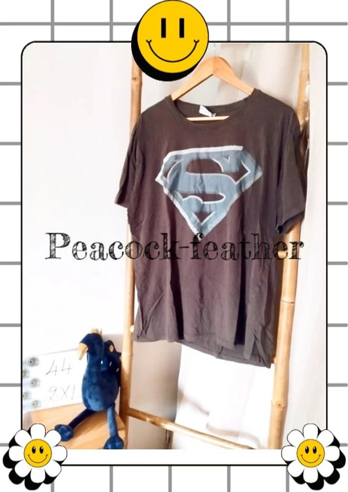 T-shirt homme xxl gris superman