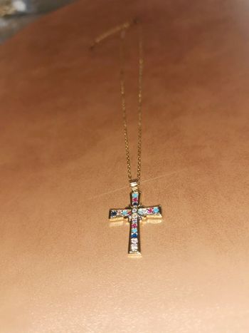 Collier et pendentif spirituel croix chrétienne
