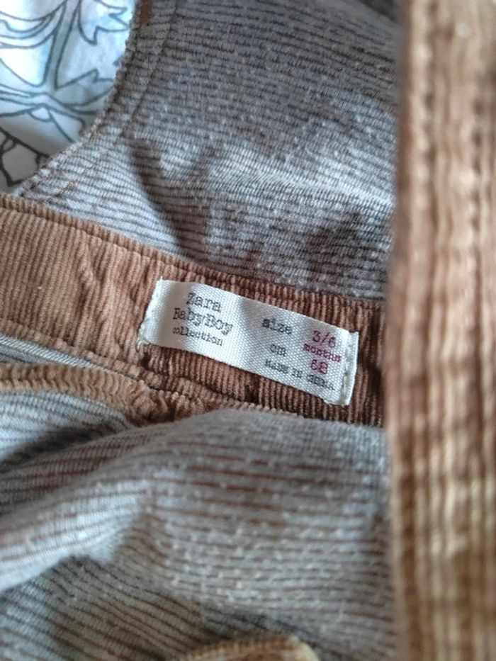 Salopette velours 3/6 mois zara - photo numéro 3