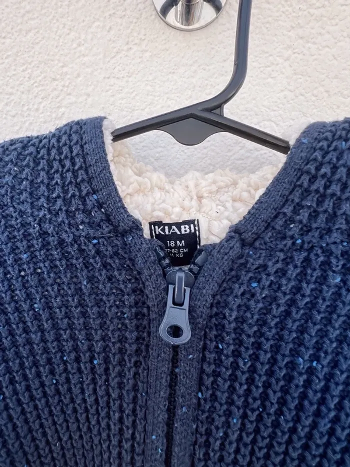 Gilet fourré bleu marine - photo numéro 4