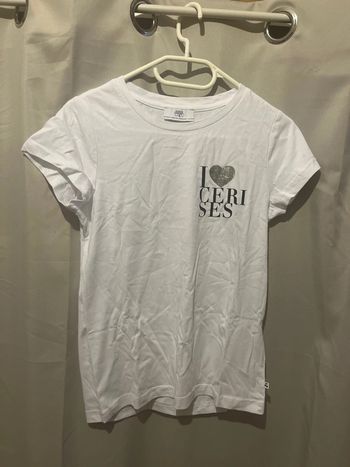 T shirt blanc le temps des cerises