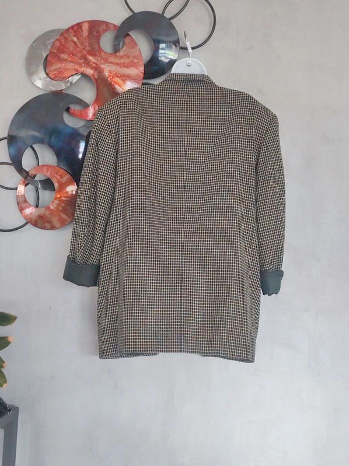 Blazer oversize vintage à carreaux Pierre Cardin - photo numéro 2