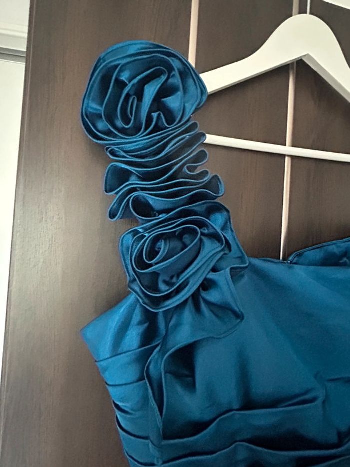 Robe Cocktail bleue roi - photo numéro 3