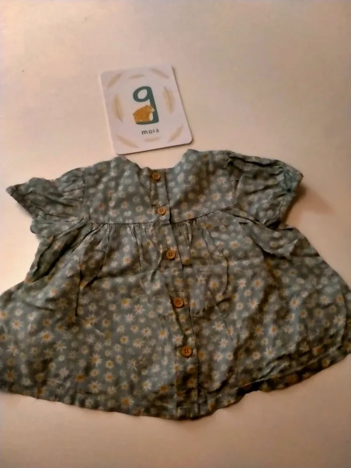Blouse bébé fille Vertbaudet Taille 9 mois - photo numéro 4