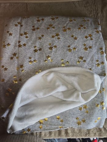Coupon tissus jersey doublure polaire