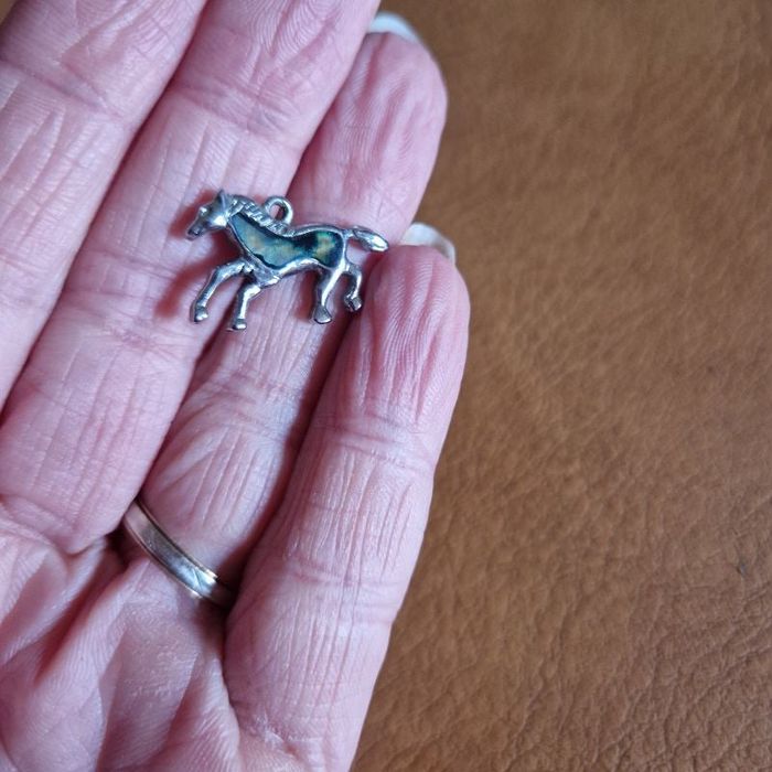 Pendentif cheval argent