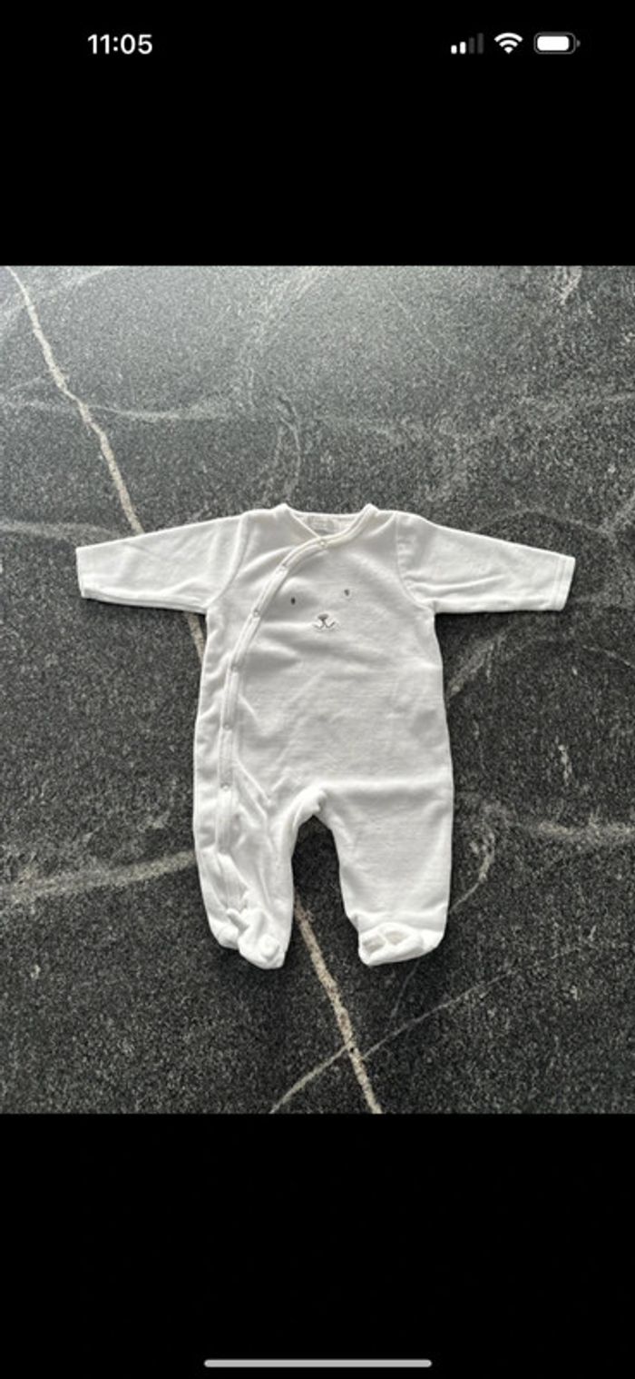 Pyjama mixte chaud 1 mois Cadet Rousselle très bon état, porté une fois