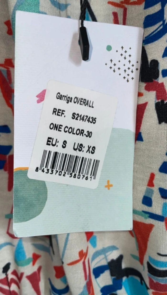Combi-short neuf Smash! "Garriga Overall" taille S motifs voiliers - photo numéro 4