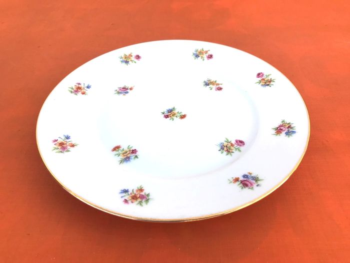 6 assiettes plates anciennes  Porcelaine  P.N France - photo numéro 7